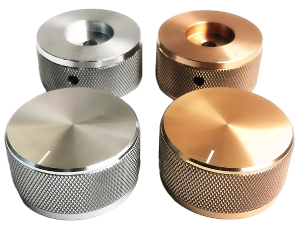 CNC knurled machined knob