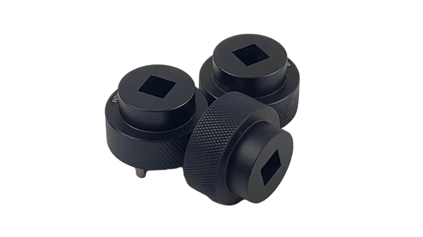 CNC knurled machined knob