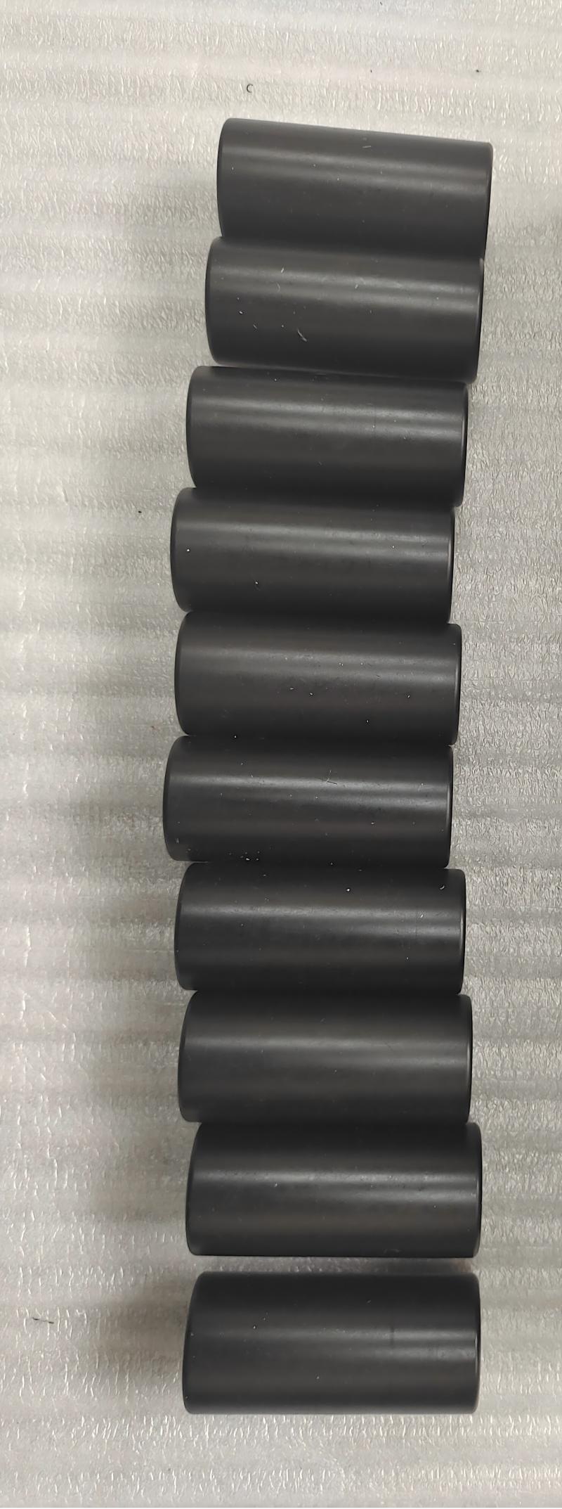 CNC Machined Plastic Roller Black POM Gap Roller For Industrial Applications