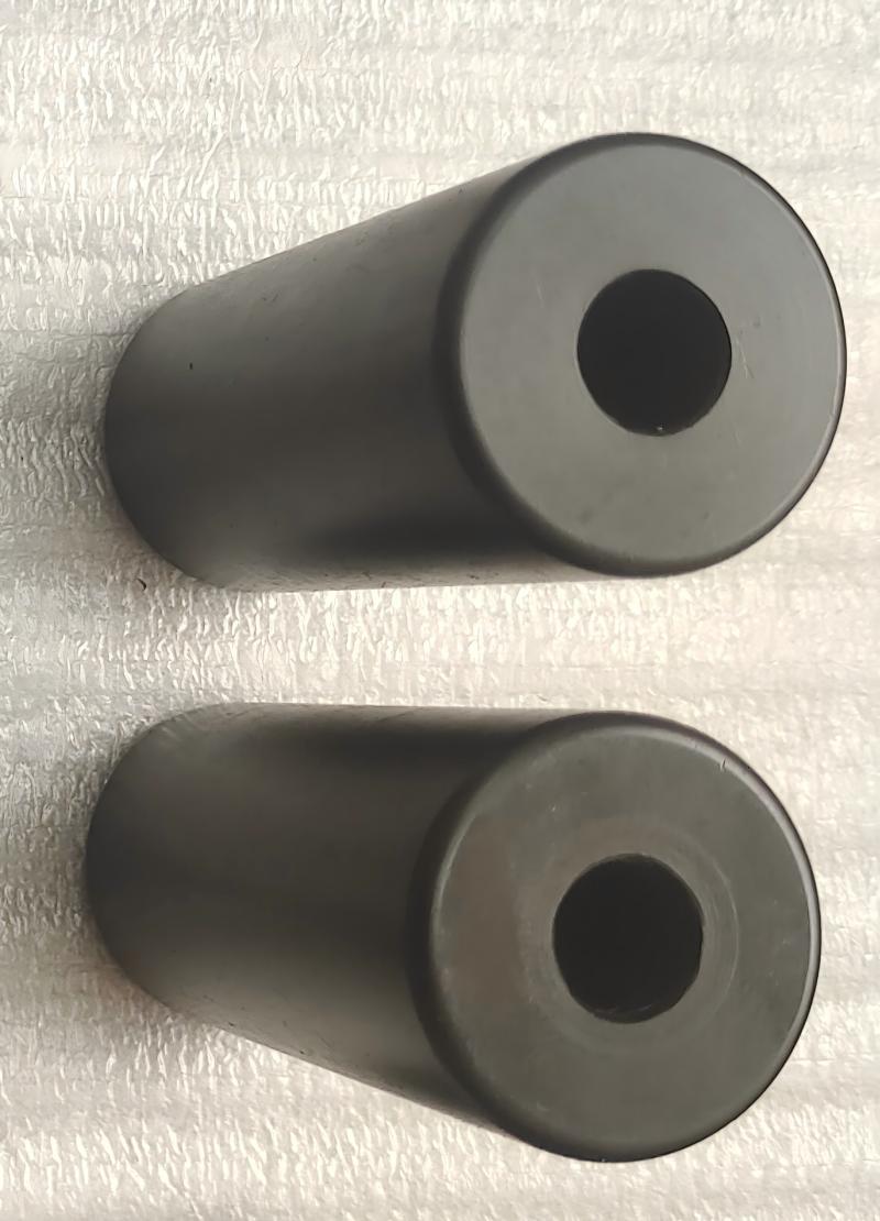 CNC Machined Plastic Roller Black POM Gap Roller For Industrial Applications