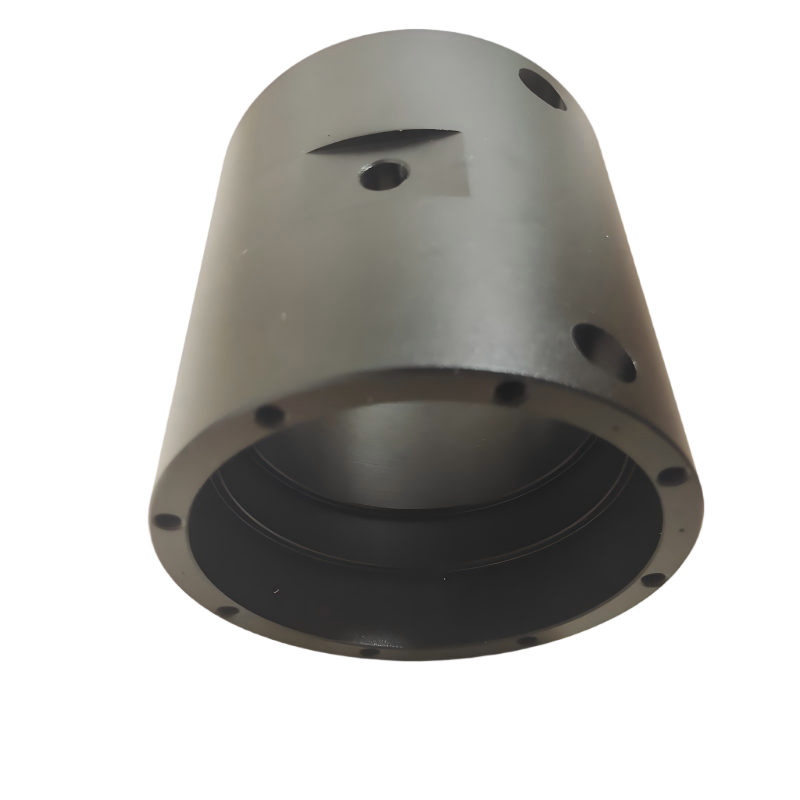 Aluminum Cylinder Housing with Black Anodized